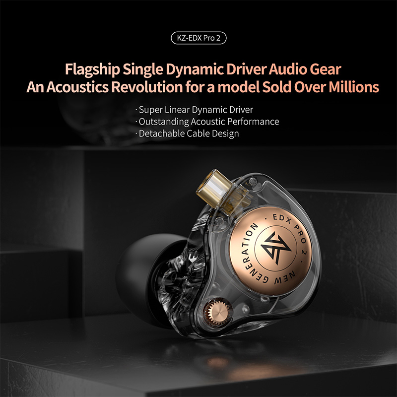 KZ EDX Pro 2 Ultra-linear Dyna - In Ear Monitor Iem のレビューと価格