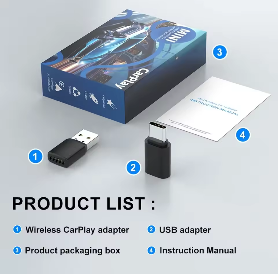 Smart Wireless CarPlay Android - Bluetooth Adapter Receiver のレビューと価格