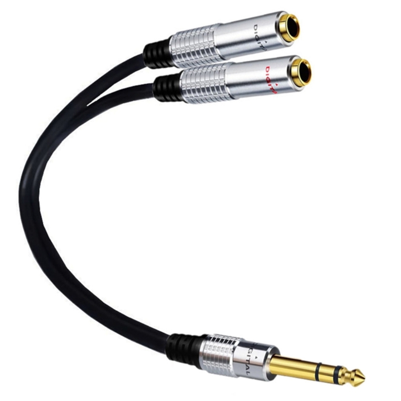 6.35mm 1/4 inch TRS Stereo to  - Audio Splitter Y のレビューと価格