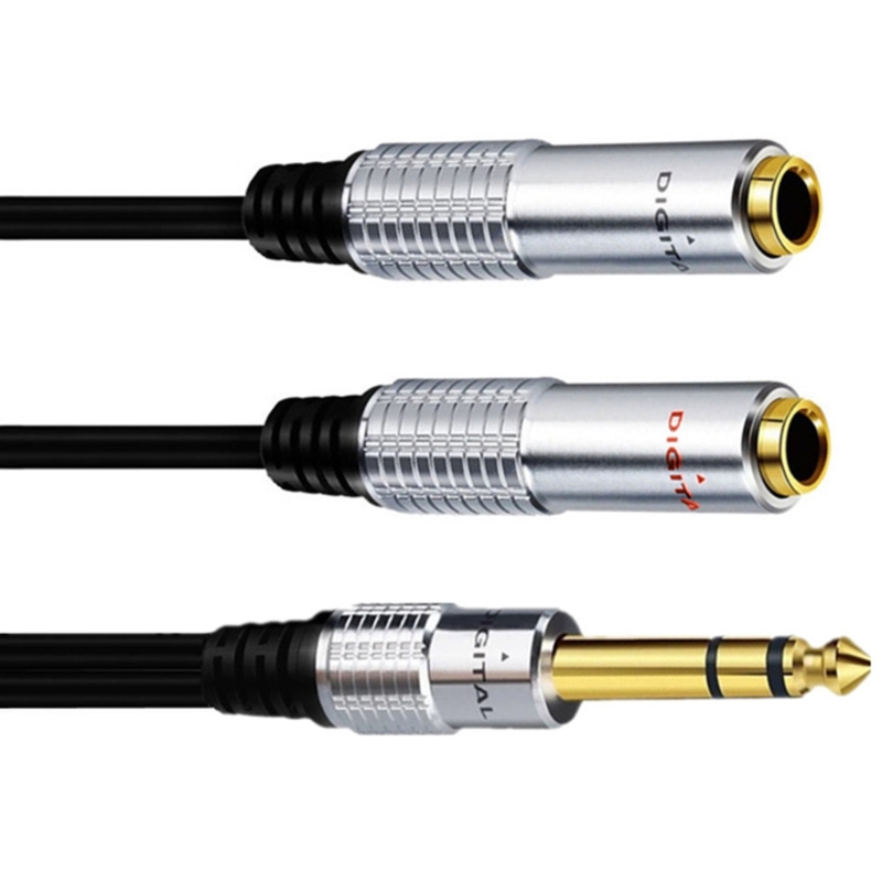 6.35mm 1/4 inch TRS Stereo to  - Audio Splitter Y のレビューと価格