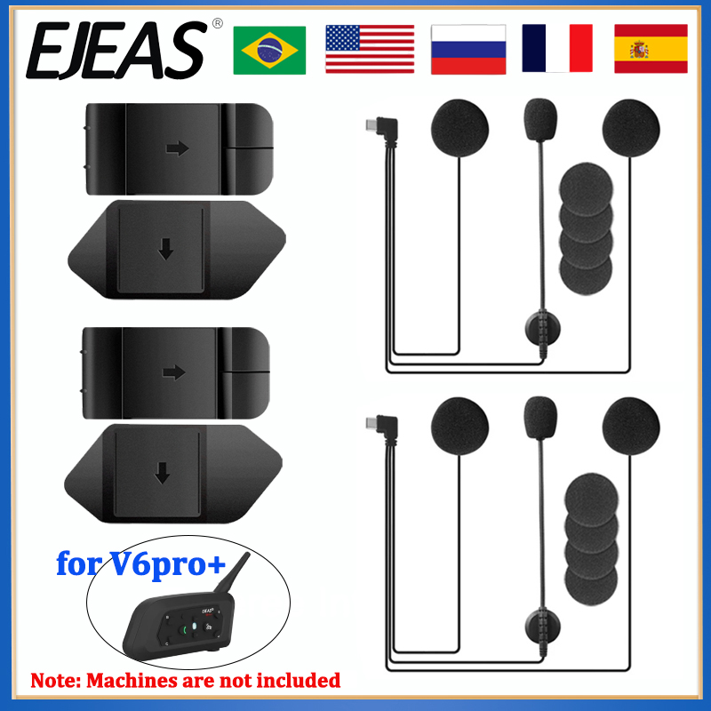 EJEAS V6 PRO+ Motorcycle Helme - Usb C Earphone のレビューと価格