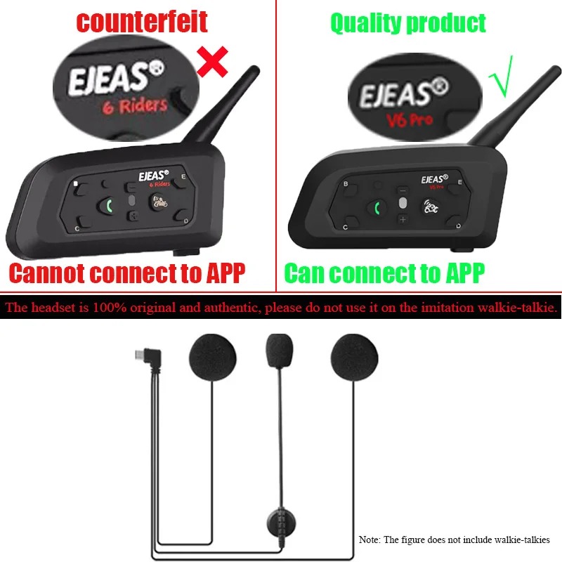 EJEAS V6 PRO+ Motorcycle Helme - Usb C Earphone のレビューと価格