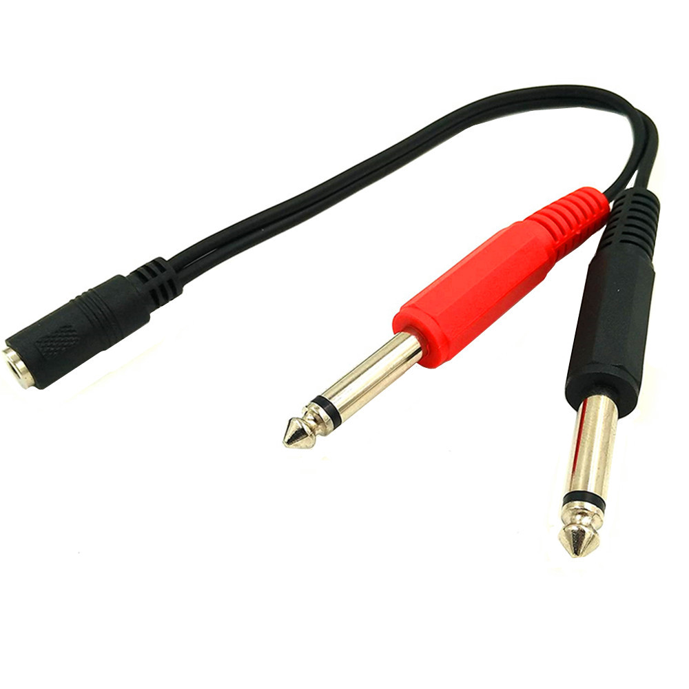 6.35 Mm Male To 2 6.35 Mm 3.5m - Audio Splitter Y のレビューと価格