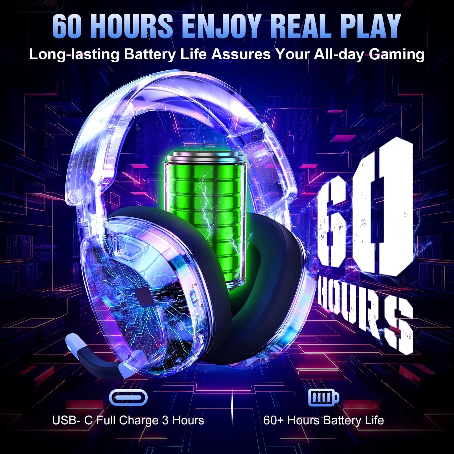 Wireless Gaming Headset for PS - Noise Cancelling Headphone のレビューと価格