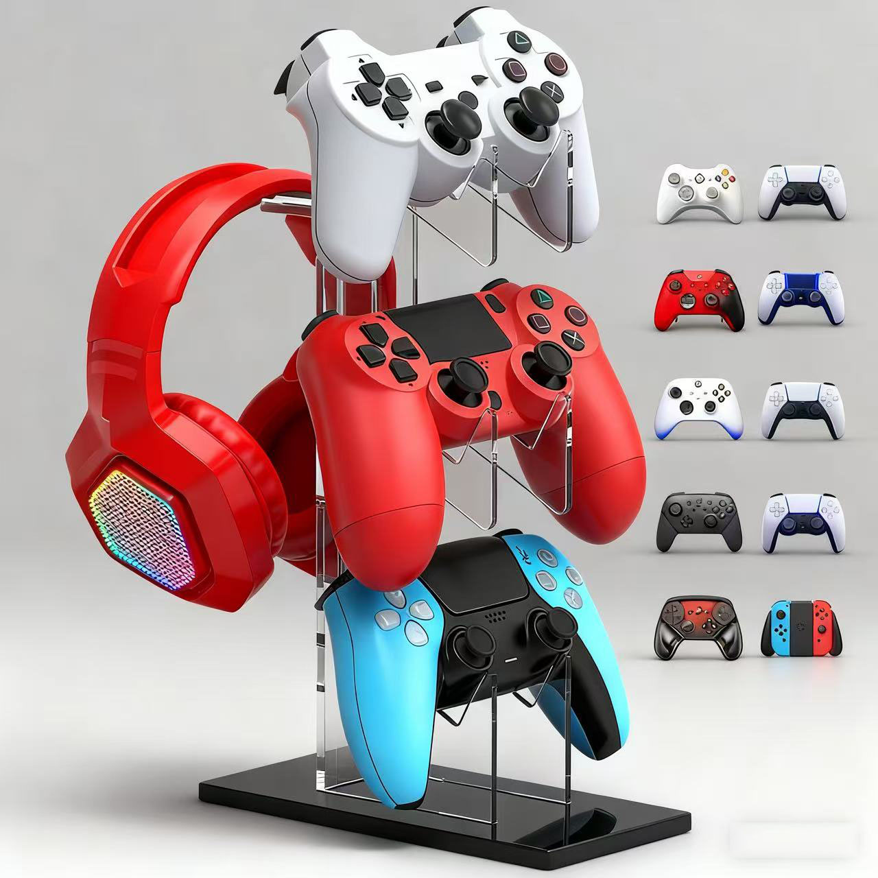 Universal 2/3 Tier Controller  - Headphone Stand Desk のレビューと価格