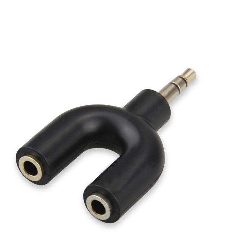 U Type Adapter Y Shape 3.5mm S - Earphone Splitter Jack のレビューと価格