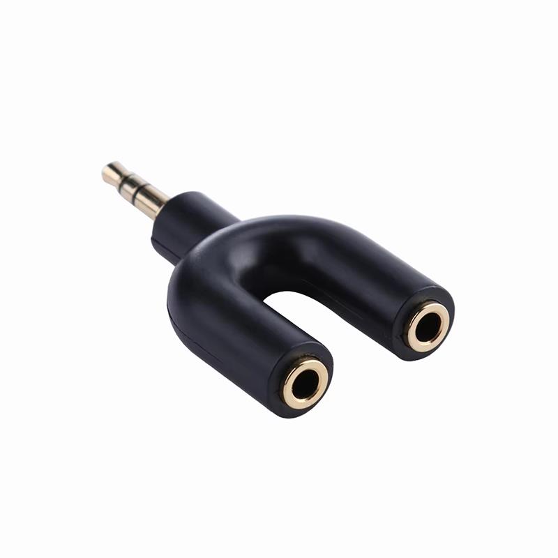 U Type Adapter Y Shape 3.5mm S - Earphone Splitter Jack のレビューと価格
