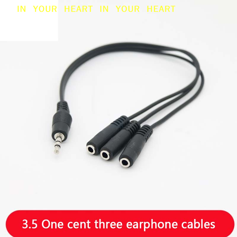【X】3.5mm 3 Way Port Aux Multi  - Earphone Splitter Jack のレビューと価格