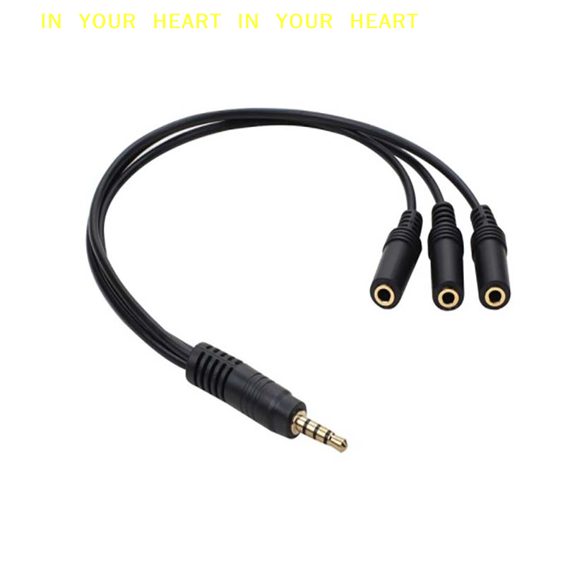【X】3.5mm 3 Way Port Aux Multi  - Earphone Splitter Jack のレビューと価格
