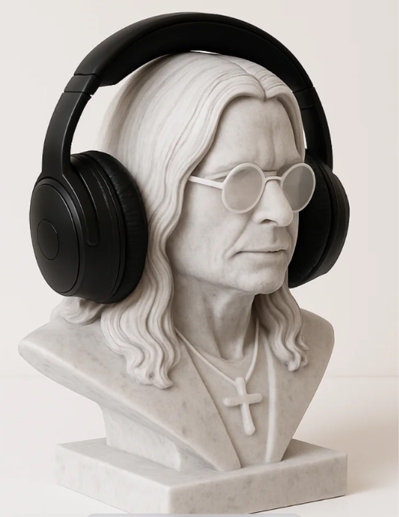 Heavy Metal Rock Legend Inspir - Headphone Stand Desk のレビューと価格