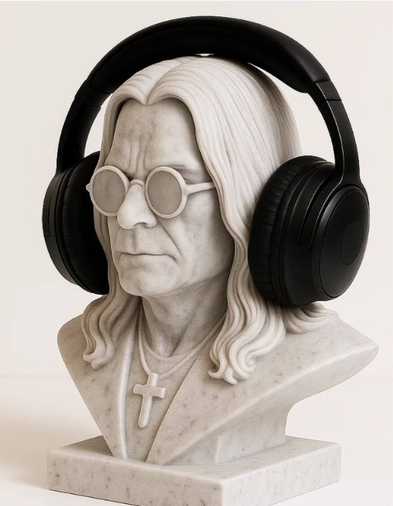 Heavy Metal Rock Legend Inspir - Headphone Stand Desk のレビューと価格