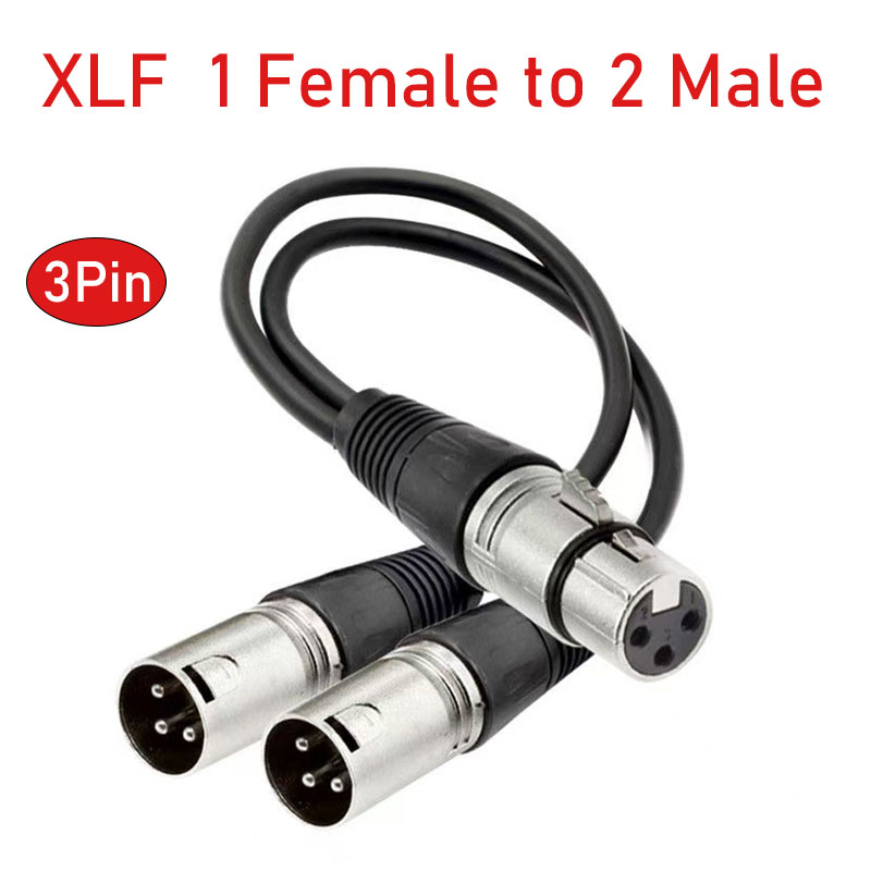 XLR Splitter Cable 3 Pin Femal - Audio Splitter Y のレビューと価格