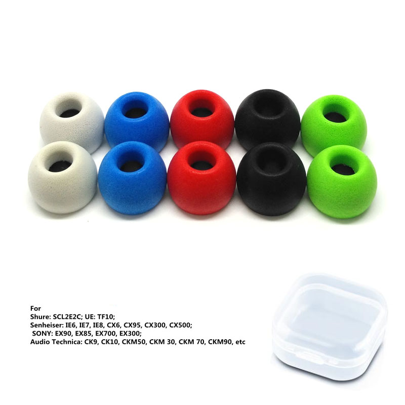 1Pair ANJIRUI Memory Foam Eart - Earphone Foam Tip のレビューと価格