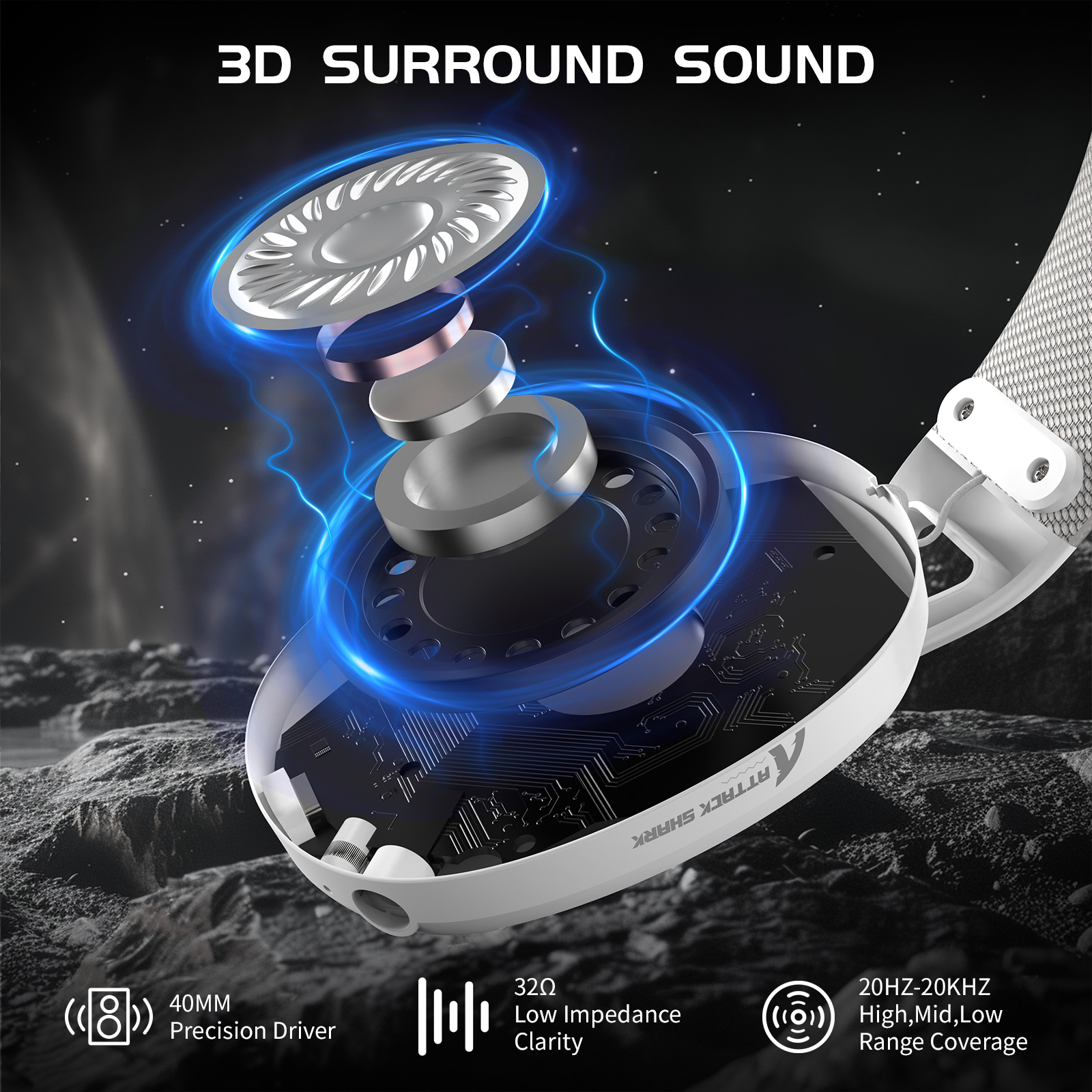ATTACK SHARK L80 Ultra-Light T - Gaming Headset Rgb のレビューと価格
