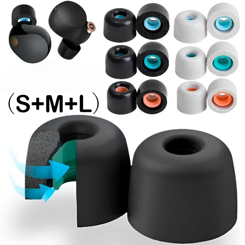 Memory Foam Earphones Ear Pads - Earphone Foam Tip のレビューと価格