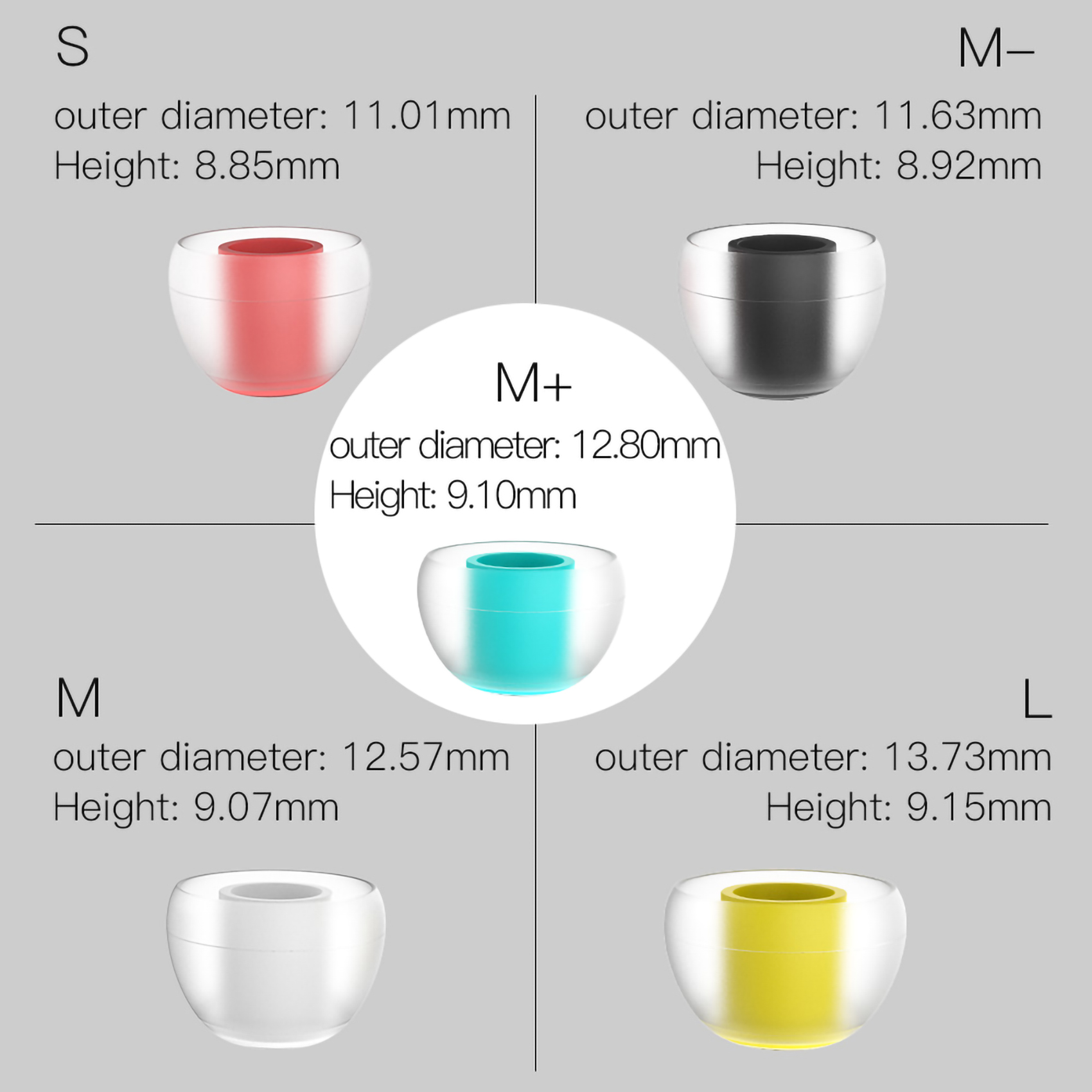 SIWRE 07 Silicone Eartips for  - In Ear Monitor Iem のレビューと価格