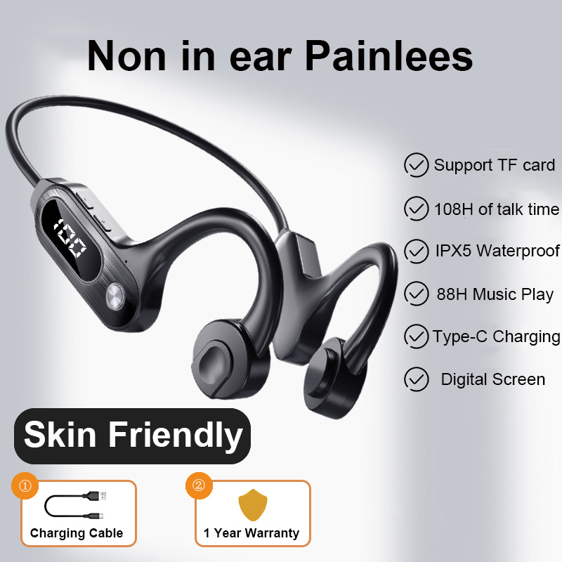 Bone Conduction Bluetooth 5.3  - Sports Earphone Hook のレビューと価格