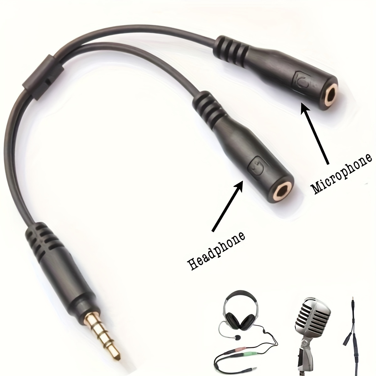 3.5mm Stereo Audio 1Male to 2  - Audio Splitter Y のレビューと価格