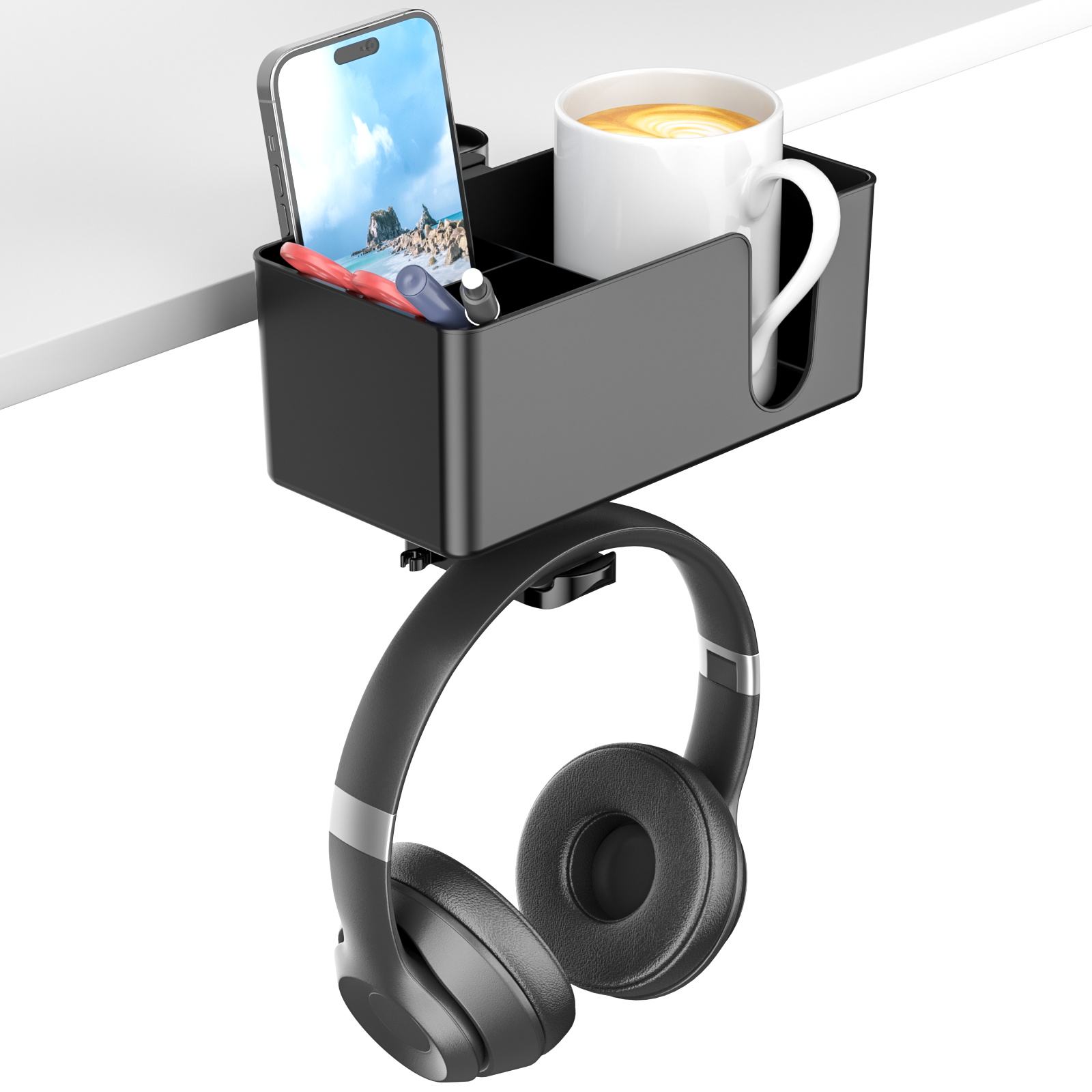 4 in 1 Desk Headphone Hanger C - Headphone Stand Desk のレビューと価格