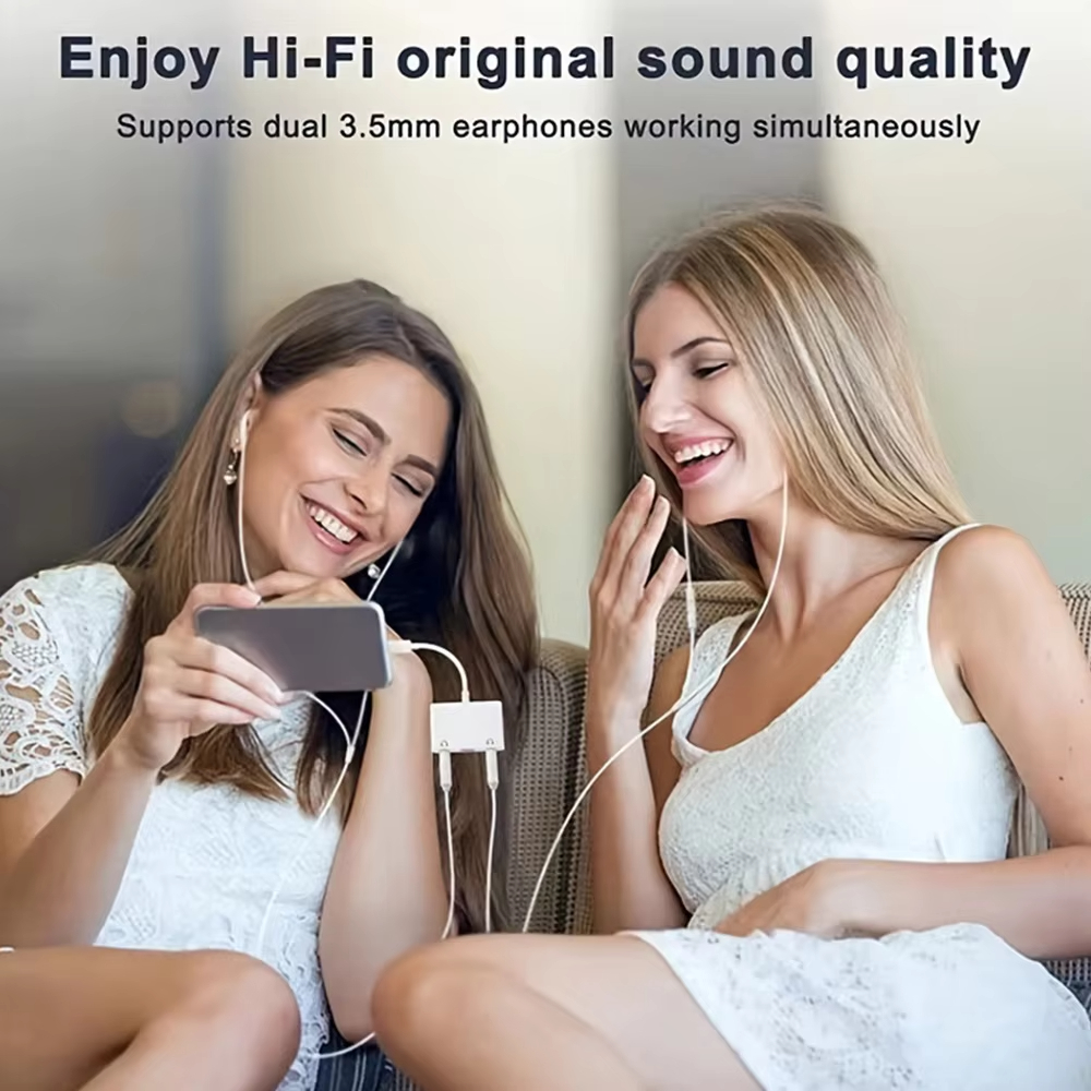 USB C to Dual 3.5mm Jack AUX E - Earphone Splitter Jack のレビューと価格