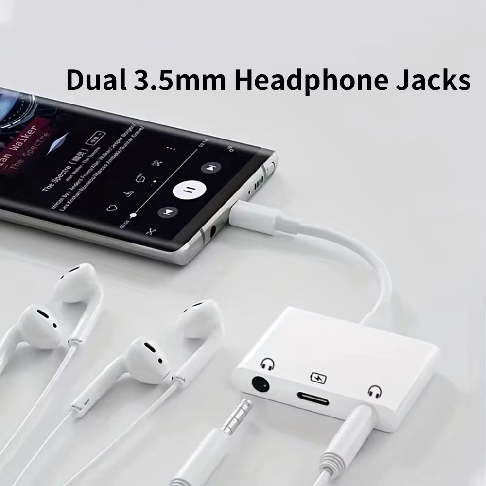 USB C to Dual 3.5mm Jack AUX E - Earphone Splitter Jack のレビューと価格