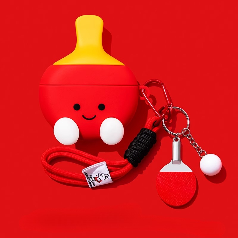3D Table Tennis Cartoon Cute S - Earbuds Charging Case のレビューと価格