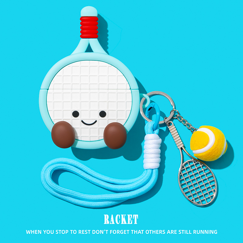 3D Table Tennis Cartoon Cute S - Earbuds Charging Case のレビューと価格