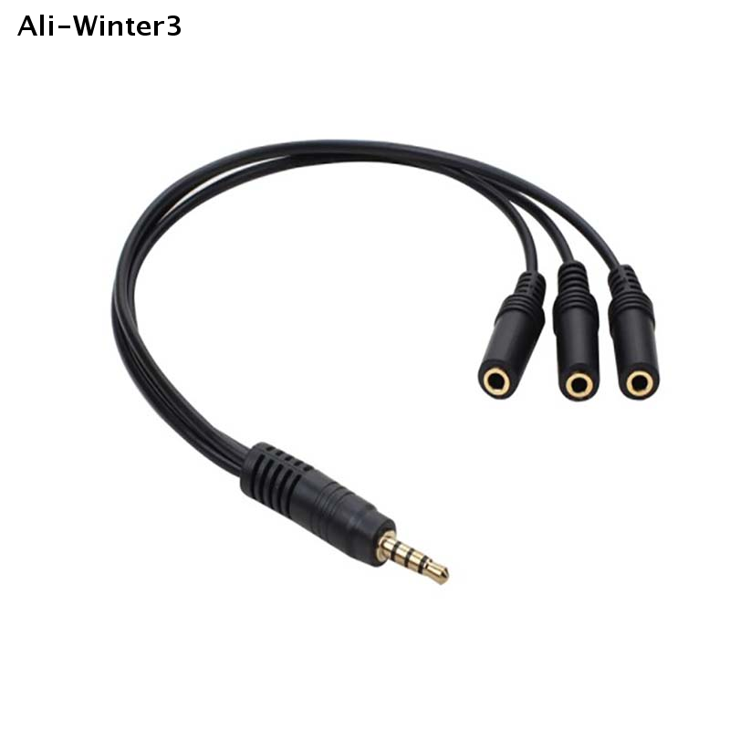 【R】3.5mm 3 Way Port Aux Multi  - Earphone Splitter Jack のレビューと価格