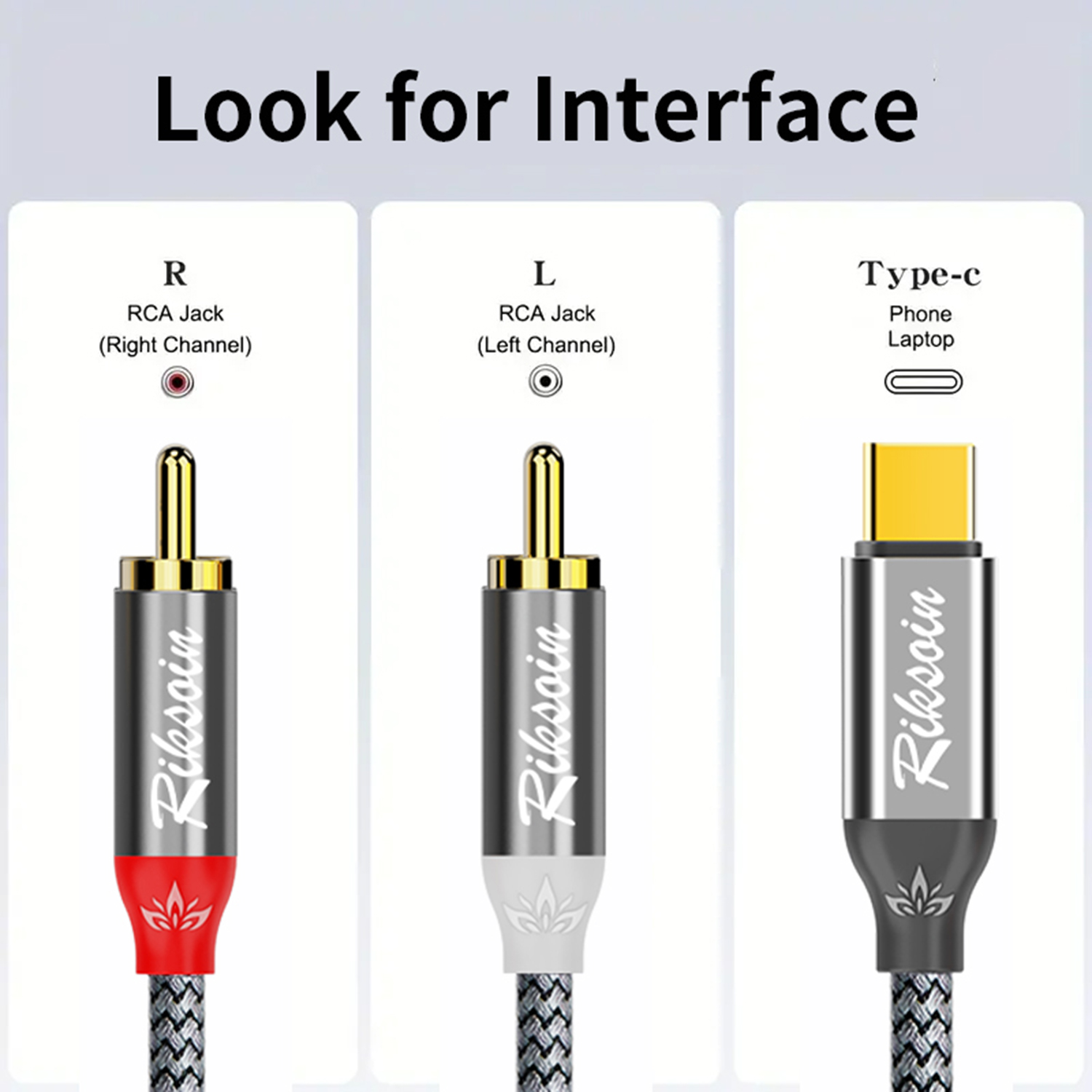 USB C to 2RCA Stereo Cable Y S - Audio Splitter Y のレビューと価格