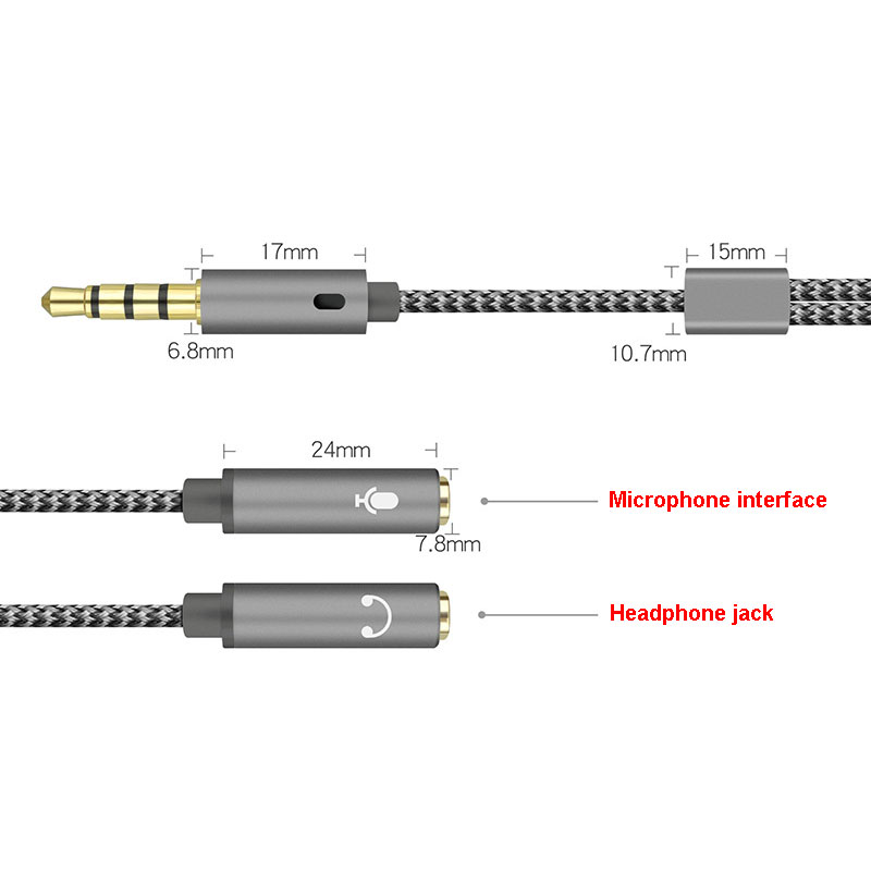 3.5mm Audio Splitter Y Jack 1  - Audio Splitter Y のレビューと価格