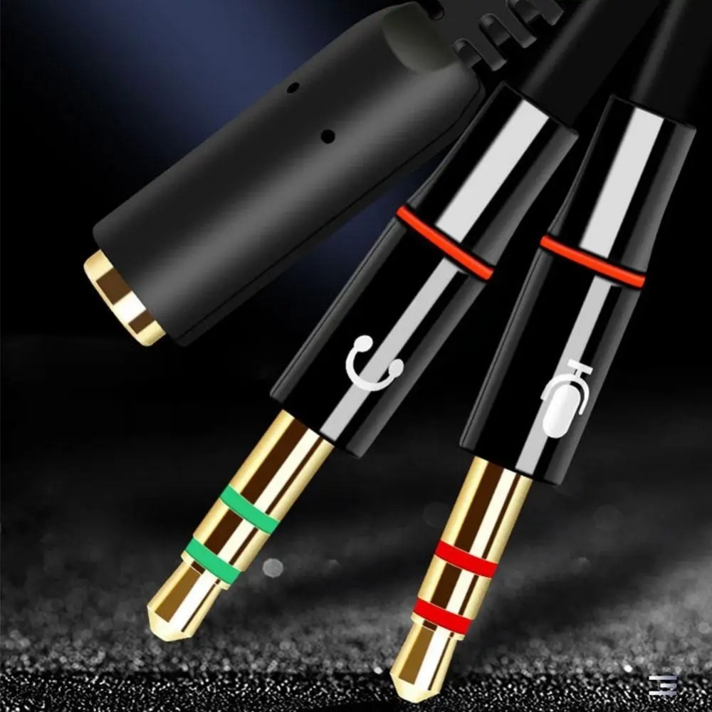 3.5mm Headphone Microphone Aud - Audio Splitter Y のレビューと価格