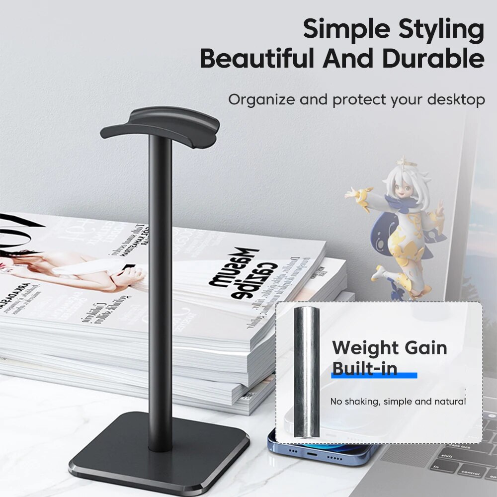 Universal Headphone Stand Alum - Headphone Stand Desk のレビューと価格