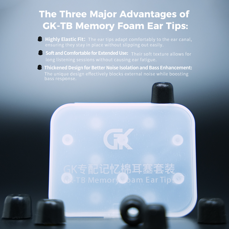 GK-TB 3Pair(6pcs) Noise Isolat - Earphone Foam Tip のレビューと価格