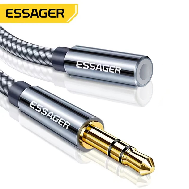 Essager 3.5mm Audio Aux Cable  - Earphone Splitter Jack のレビューと価格