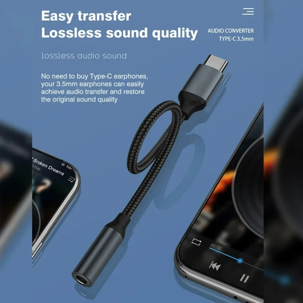 USB C 3.5mm Audio Adapter USB  - Audiophile Headphone Wired のレビューと価格