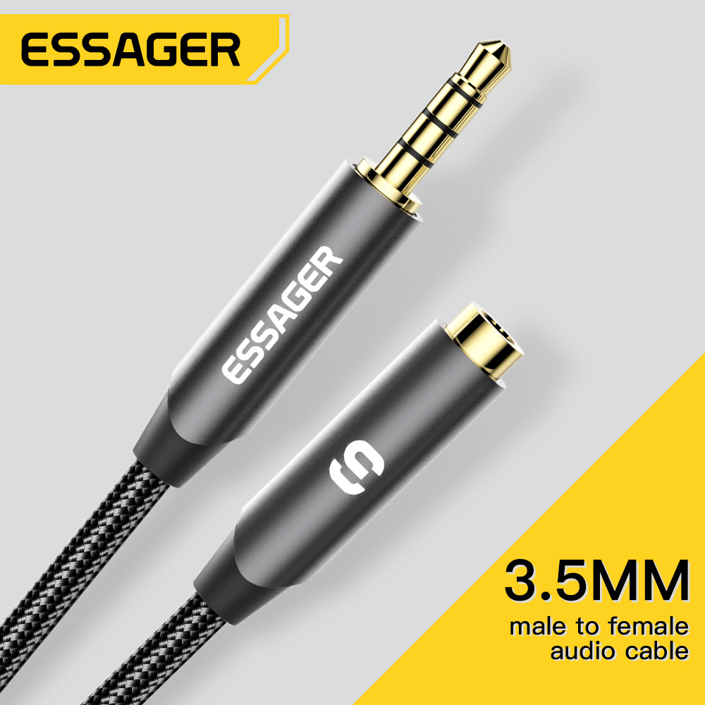 ESSAGER Headphone Extension Ca - Earphone Splitter Jack のレビューと価格