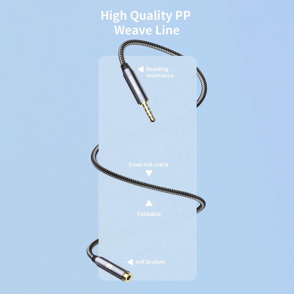 ESSAGER Headphone Extension Ca - Earphone Splitter Jack のレビューと価格