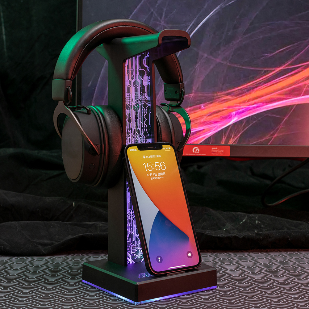 RGB Gaming Headphone Stand Dua - Headphone Stand Desk のレビューと価格