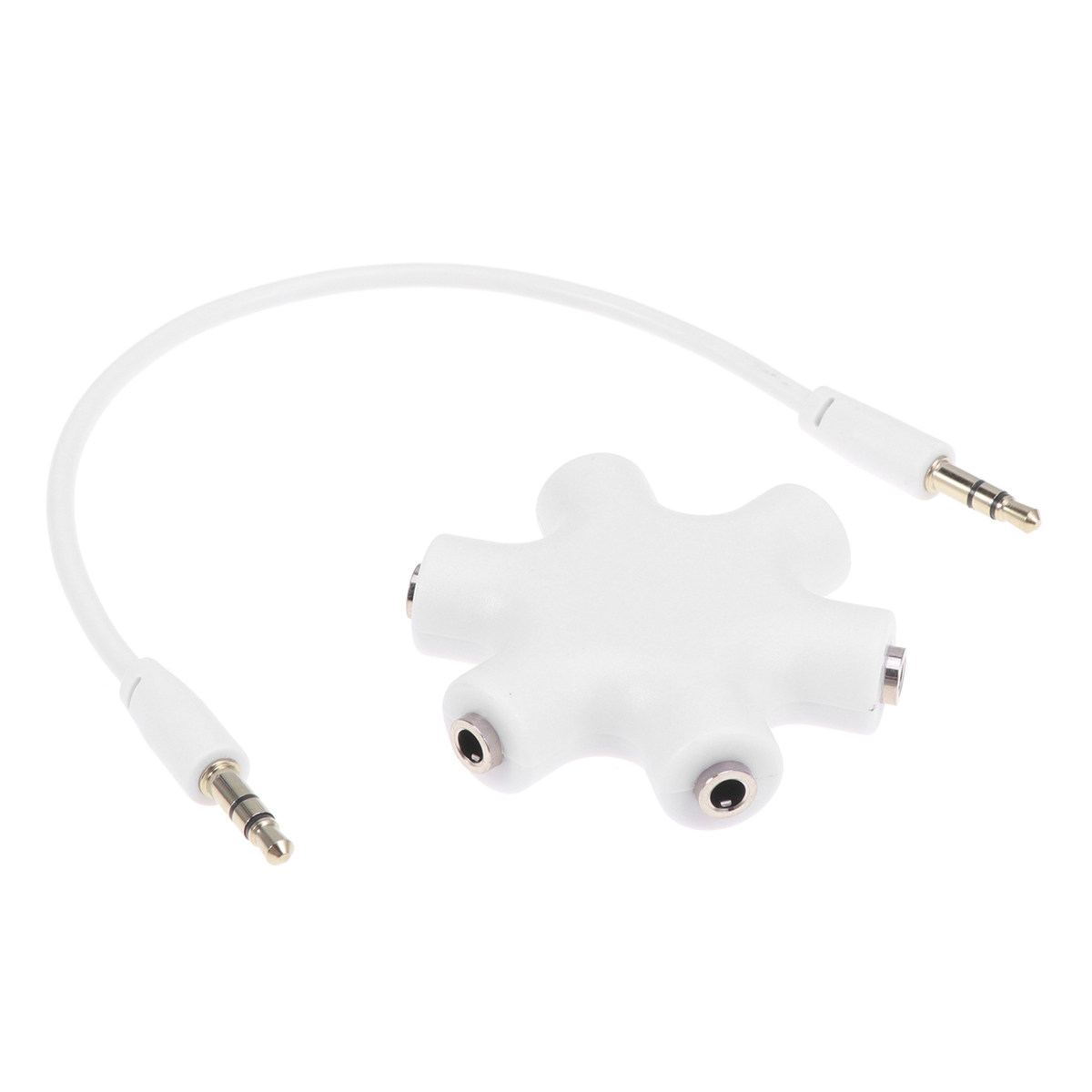 5 Way Hexangular Headphone Spl - Earphone Splitter Jack のレビューと価格